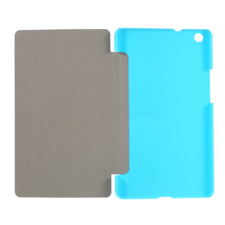 Tri-fold Stand Smart Leather Shell Accessory for Huawei MediaPad M3 8.4 - Blue-6