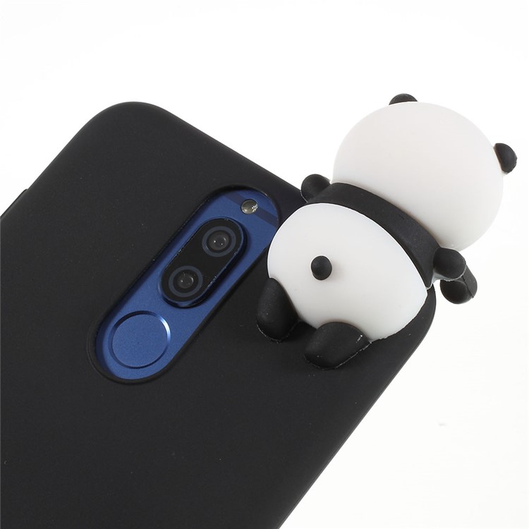 Cute 3D Cartoon Doll Pattern TPU Case for Huawei Mate 10 Lite / nova 2i / Maimang 6 / Honor 9i (India) - Shy Panda-4