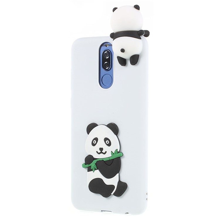 Cute 3D Cartoon Doll Pattern TPU Cover for Huawei Mate 10 Lite / nova 2i / Maimang 6 / Honor 9i (India) - Panda Eating Bamboo-2
