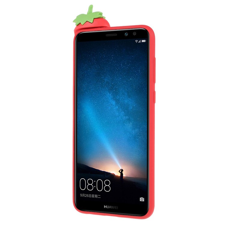 Cute 3D Cartoon Doll Pattern TPU Shell for Huawei Mate 10 Lite / nova 2i / Maimang 6 / Honor 9i (India) - Strawberry-3
