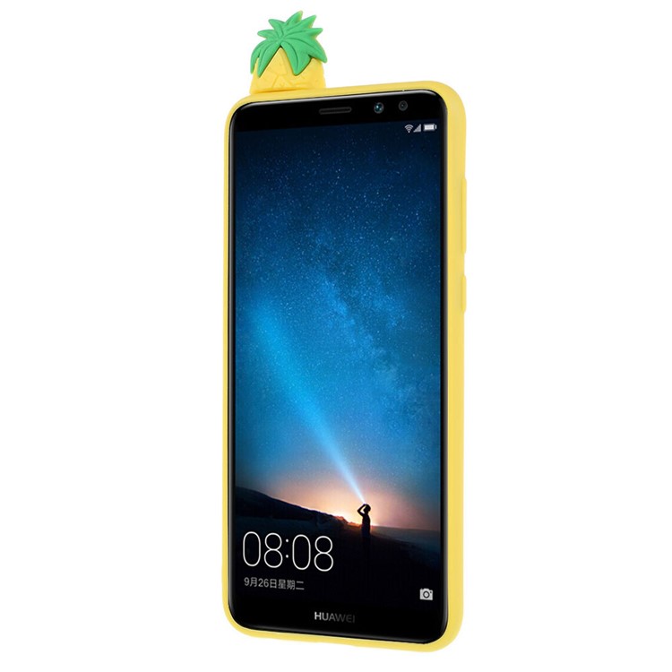 Cute 3D Cartoon Doll Pattern TPU Mobile Case for Huawei Mate 10 Lite / nova 2i / Maimang 6 / Honor 9i (India) - Pineapple-3