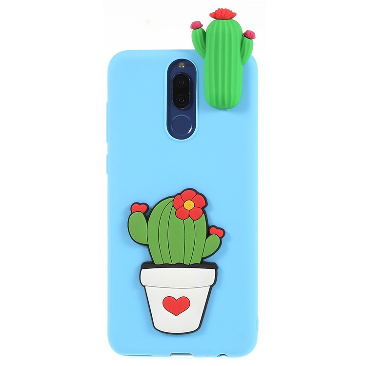 Cute 3D Cartoon Doll Pattern TPU Mobile Shell for Huawei Mate 10 Lite / nova 2i / Maimang 6 / Honor 9i (India) - Cactus-1