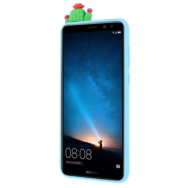 Cute 3D Cartoon Doll Pattern TPU Mobile Shell for Huawei Mate 10 Lite / nova 2i / Maimang 6 / Honor 9i (India) - Cactus-3
