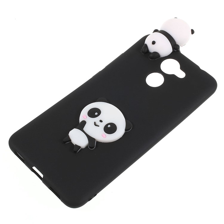 Cute 3D Cartoon Pattern Soft TPU Casing for Huawei Y7 Prime / Enjoy 7 Plus - Shy Panda-2