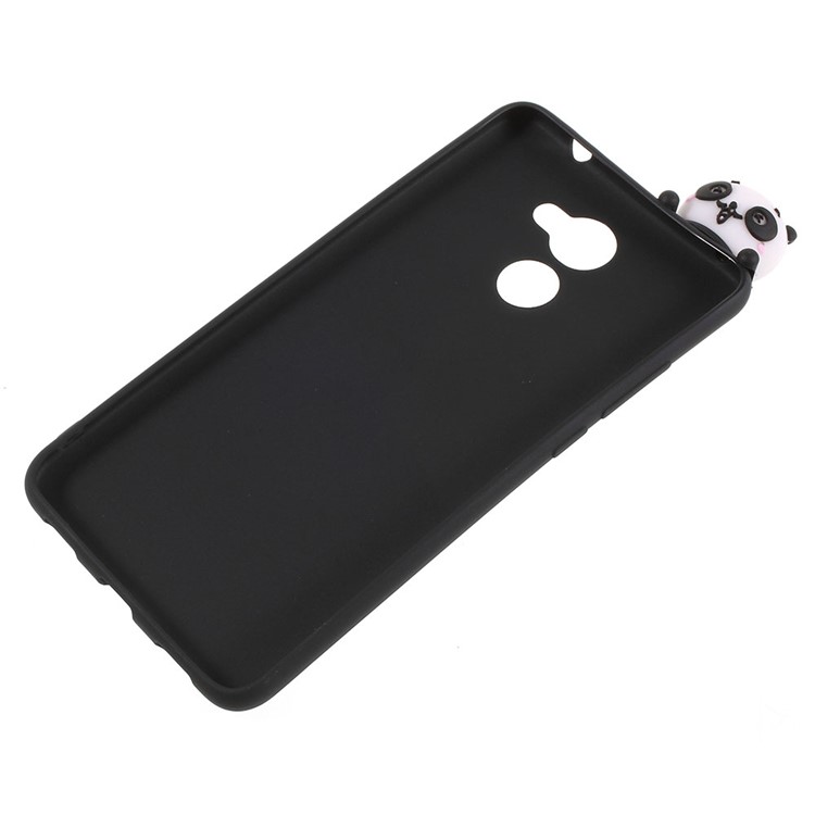 Cute 3D Cartoon Pattern Soft TPU Casing for Huawei Y7 Prime / Enjoy 7 Plus - Shy Panda-3