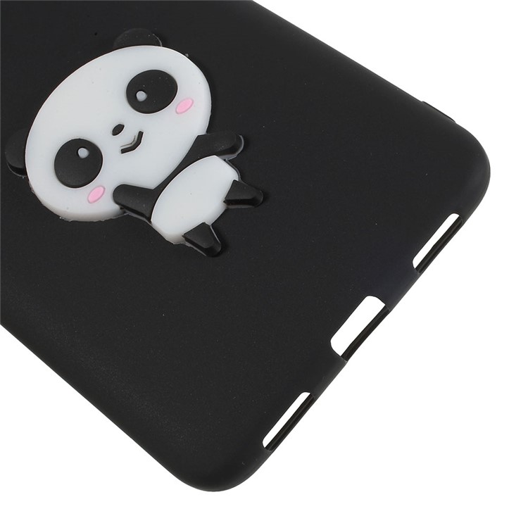 Cute 3D Cartoon Pattern Soft TPU Casing for Huawei Y7 Prime / Enjoy 7 Plus - Shy Panda-5