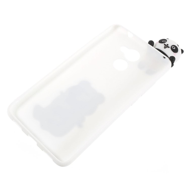 Cute 3D Cartoon Pattern Soft TPU Case for Huawei Y7 Prime / Enjoy 7 Plus - Panda Eating Bamboo-3