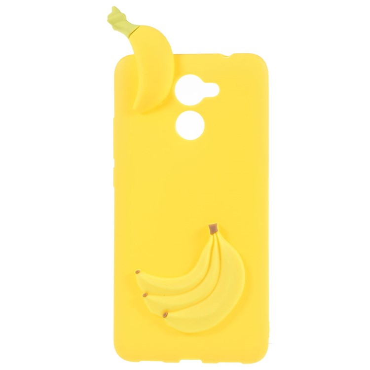 Cute 3D Cartoon Pattern Soft TPU Mobile Phone Accessory Case for Huawei Y7 Prime / Enjoy 7 Plus - Banana-1