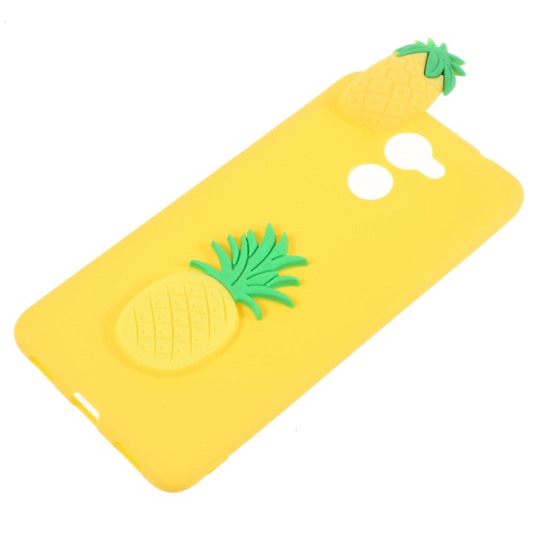 Cute 3D Cartoon Pattern Soft TPU Protection Case for Huawei Y7 Prime / Enjoy 7 Plus - Pineapple-2
