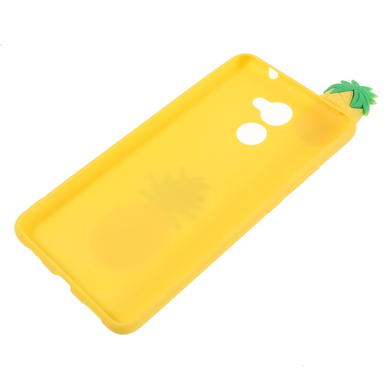 Cute 3D Cartoon Pattern Soft TPU Protection Case for Huawei Y7 Prime / Enjoy 7 Plus - Pineapple-3