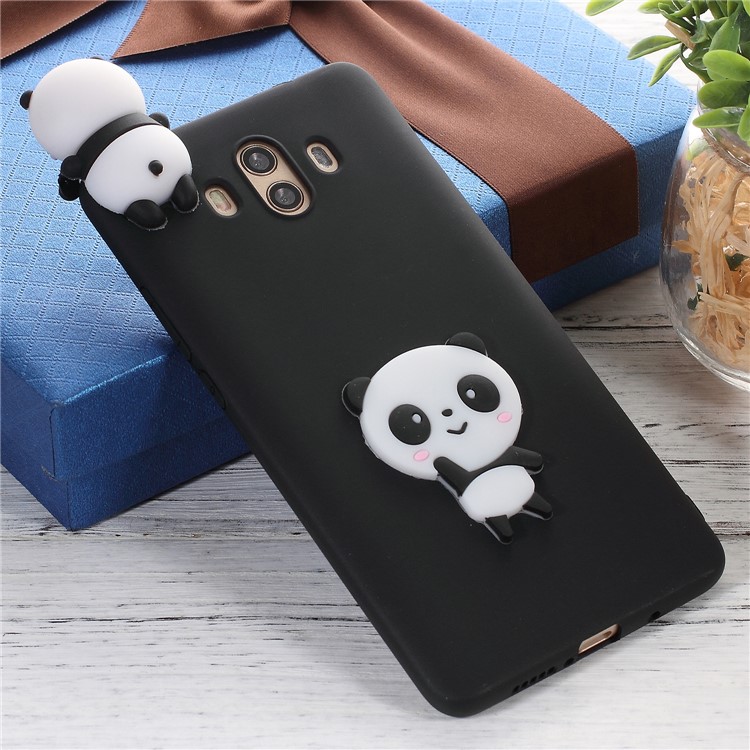 Cute 3D Cartoon Pattern Soft TPU Case for Huawei Mate 10 - Shy Panda-1