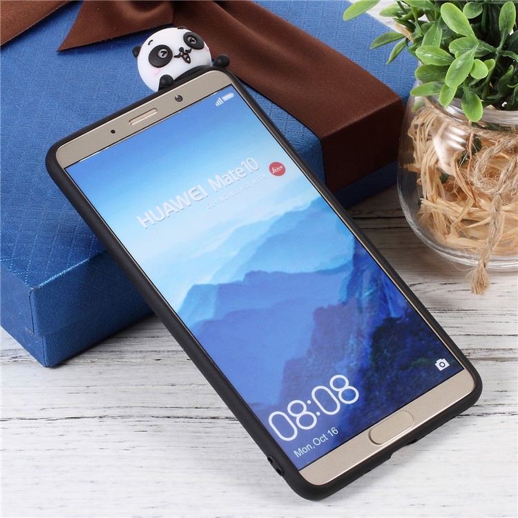 Cute 3D Cartoon Pattern Soft TPU Case for Huawei Mate 10 - Shy Panda-2