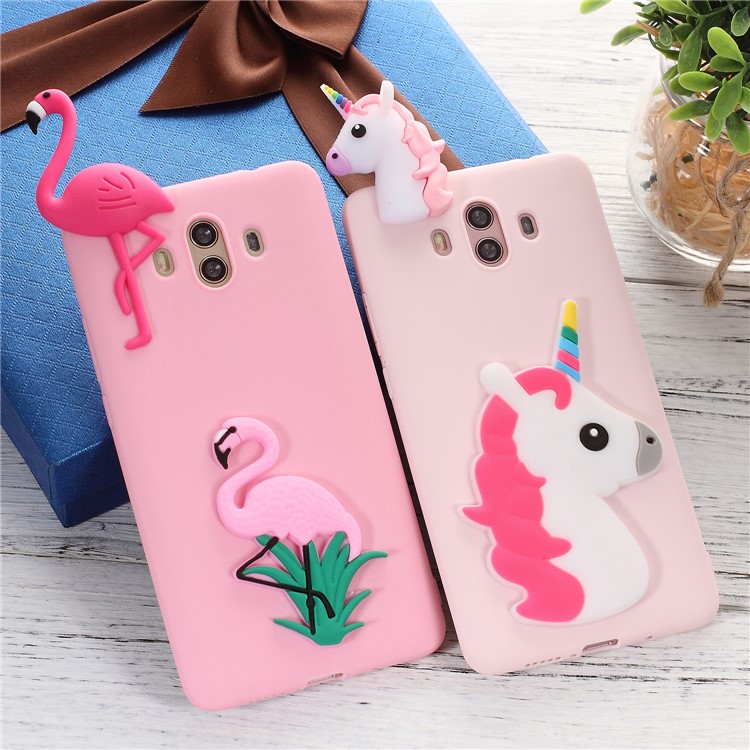 Cute 3D Cartoon Pattern Soft TPU Case for Huawei Mate 10 - Shy Panda-5
