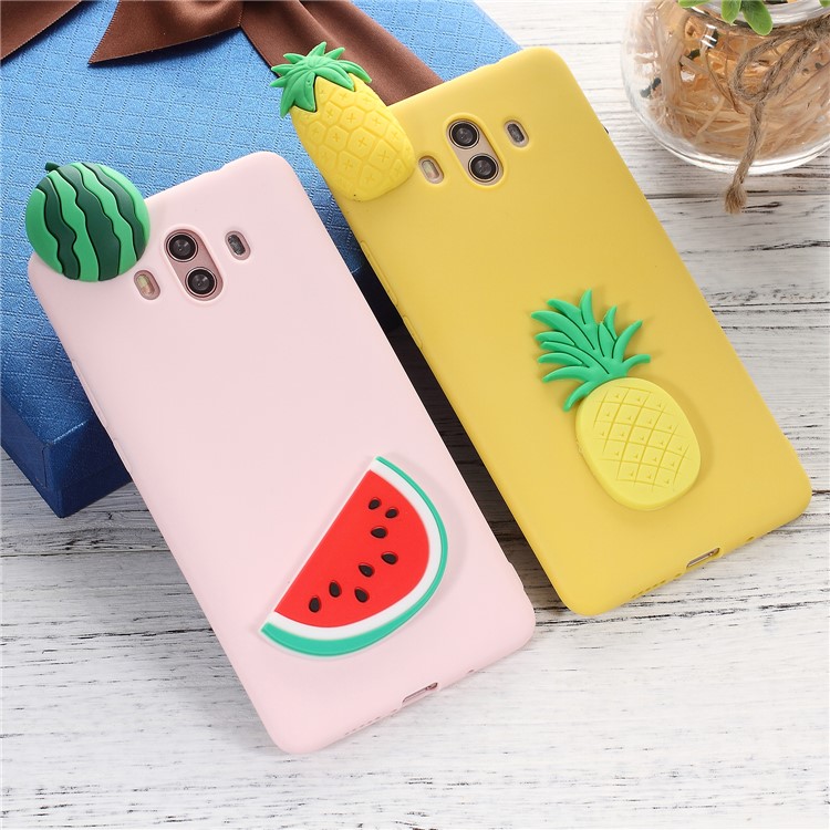 Cute 3D Cartoon Pattern Soft TPU Case for Huawei Mate 10 - Shy Panda-6