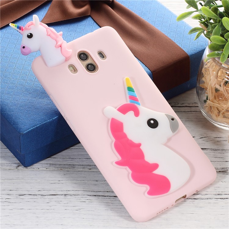 Cute 3D Cartoon Pattern Soft TPU Phone Casing for Huawei Mate 10 - Unicorn-1