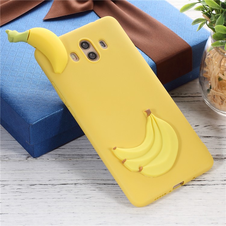 Cute 3D Cartoon Pattern Soft TPU Phone Cover for Huawei Mate 10 - Banana-1