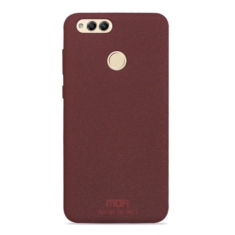 MOFI Matte Fragrant TPU Protection Case for Huawei Honor 7X - Wine Red-1