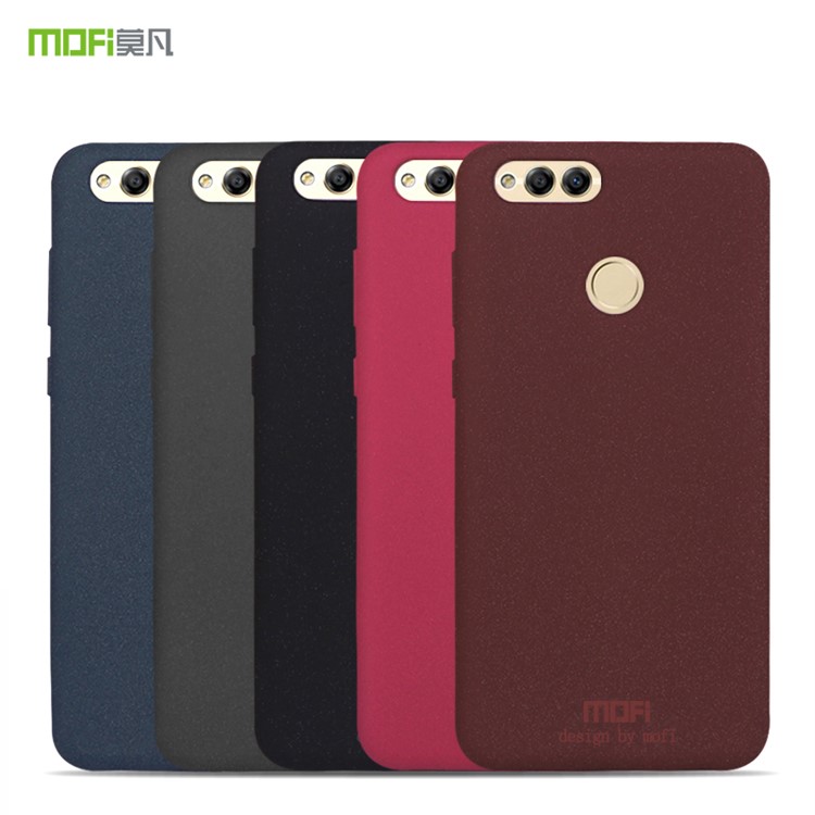 MOFI Matte Fragrant TPU Protection Case for Huawei Honor 7X - Wine Red-3