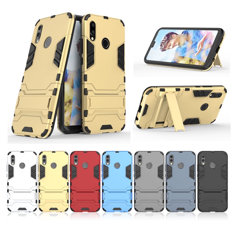 Cool Guard PC TPU Combo Protective Shell with Kickstand for Huawei P20 Lite / Nova 3e (China) - Gold-6