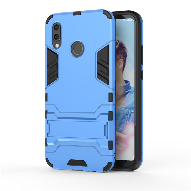 Cool Guard PC TPU Combo Cover Casing with Kickstand for Huawei P20 Lite / Nova 3e (China) - Light Blue-2