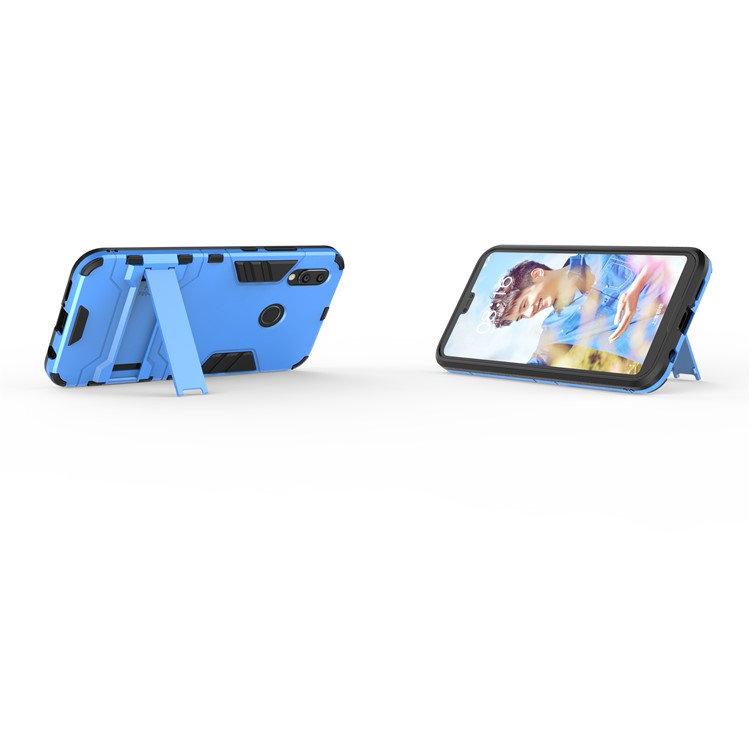 Cool Guard PC TPU Combo Cover Casing with Kickstand for Huawei P20 Lite / Nova 3e (China) - Light Blue-5