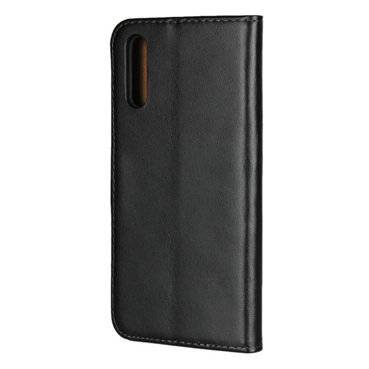 Echtes Spaltleder-Portemonnaie Für Huawei P20 - Schwarz-3