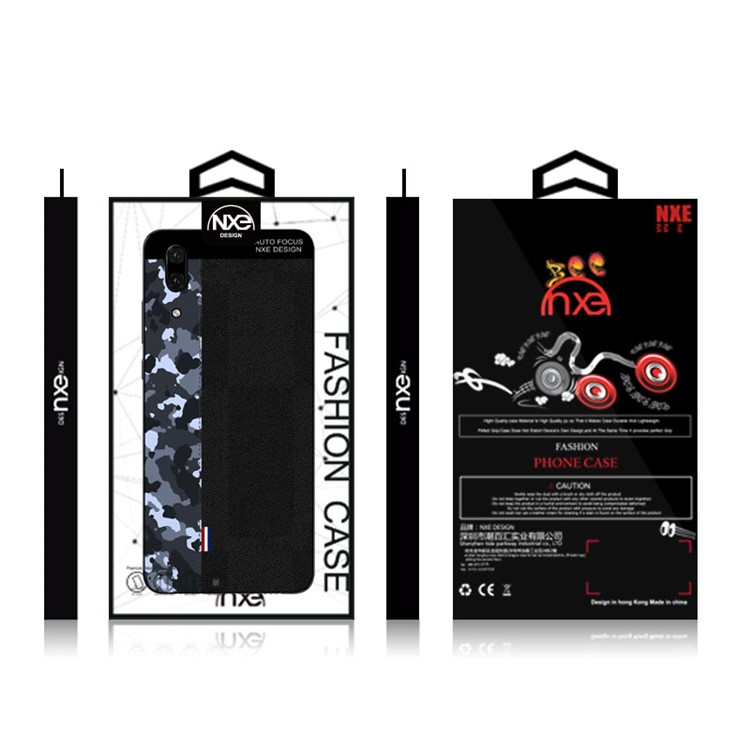 NXE Camouflage Pattern Splicing TPU Case for Huawei P20 - Blue Camouflage / Black-6