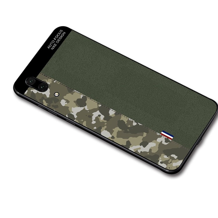NXE Camouflage Pattern Splicing TPU Protection Case for Huawei P20 - Army Green Camouflage / Green-3