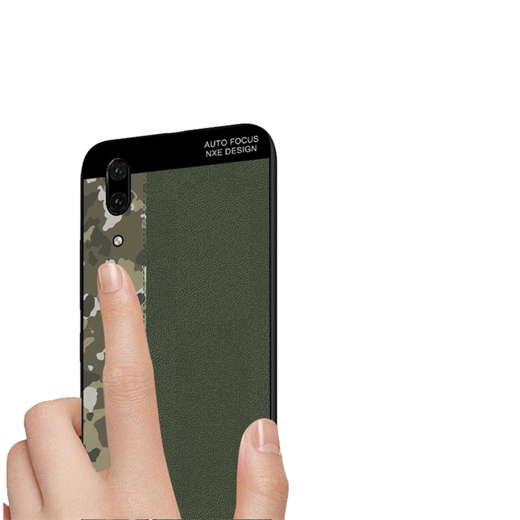 NXE Camouflage Pattern Splicing TPU Protection Case for Huawei P20 - Army Green Camouflage / Green-4