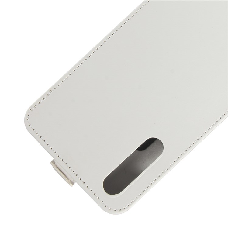 Crazy Horse Texture Vertical Flip Leather Magnetic Cover for Huawei P20 Pro - White-3