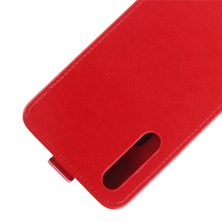 Crazy Horse Grain Vertical Flip Leather Phone Case for Huawei P20 Pro - Red-3