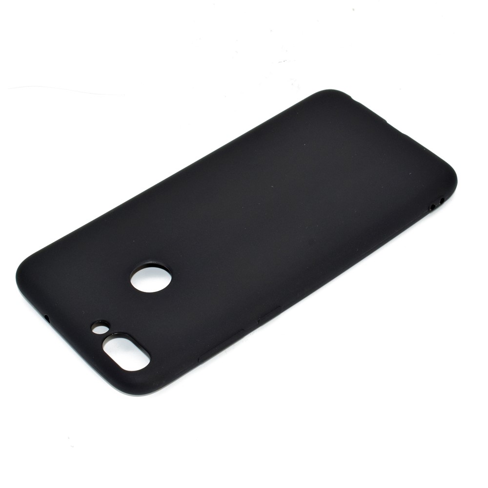 Custodia Tpu Morbida di Colore Matte Solido Per Huawei P Smart / Goditi 7s - Nero-4