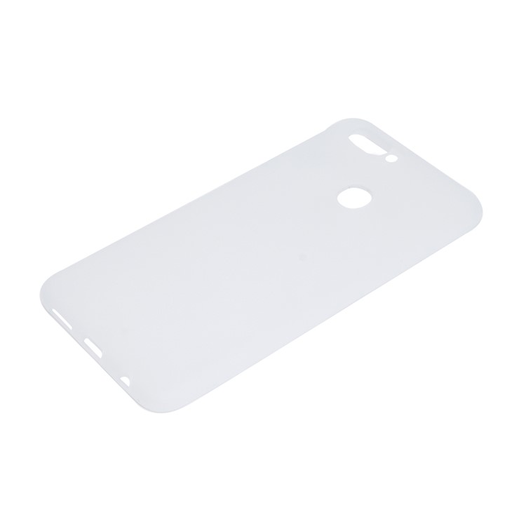 Solid Color Matte Soft TPU Cover for Huawei P Smart / Enjoy 7S - White-3