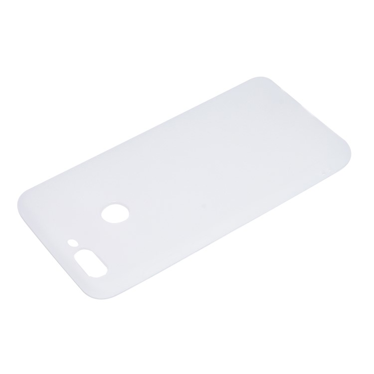 Solid Color Matte Soft TPU Cover for Huawei P Smart / Enjoy 7S - White-4