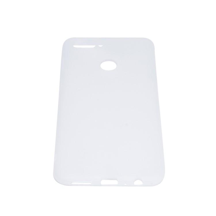 Solid Color Matte Soft TPU Cover for Huawei P Smart / Enjoy 7S - White-5