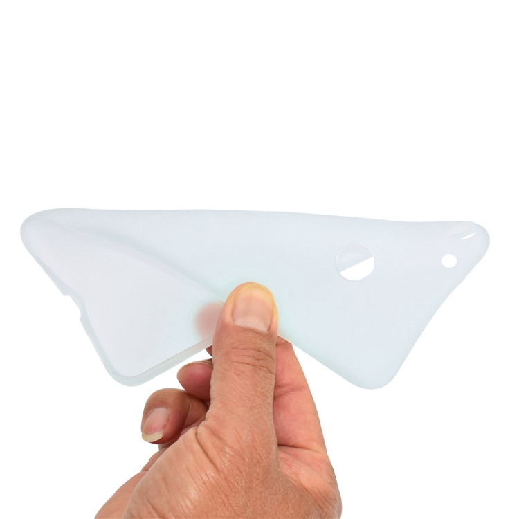 Solid Color Matte Soft TPU Cover for Huawei P Smart / Enjoy 7S - White-6