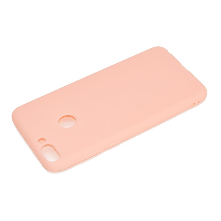 Solid Color Matte Soft TPU Phone Case for Huawei P Smart / Enjoy 7S - Pink-4