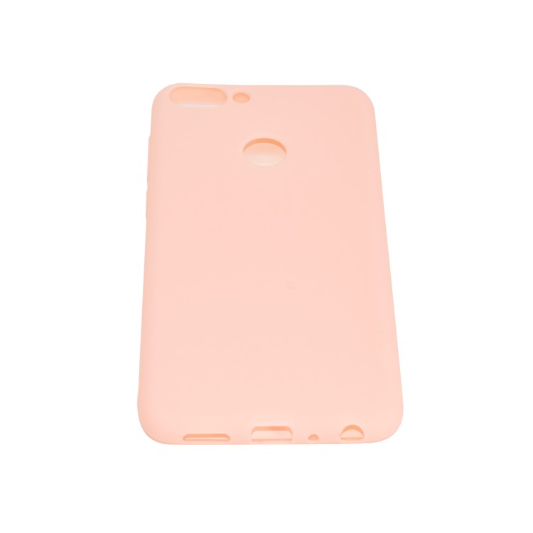 Solid Color Matte Soft TPU Phone Case for Huawei P Smart / Enjoy 7S - Pink-5