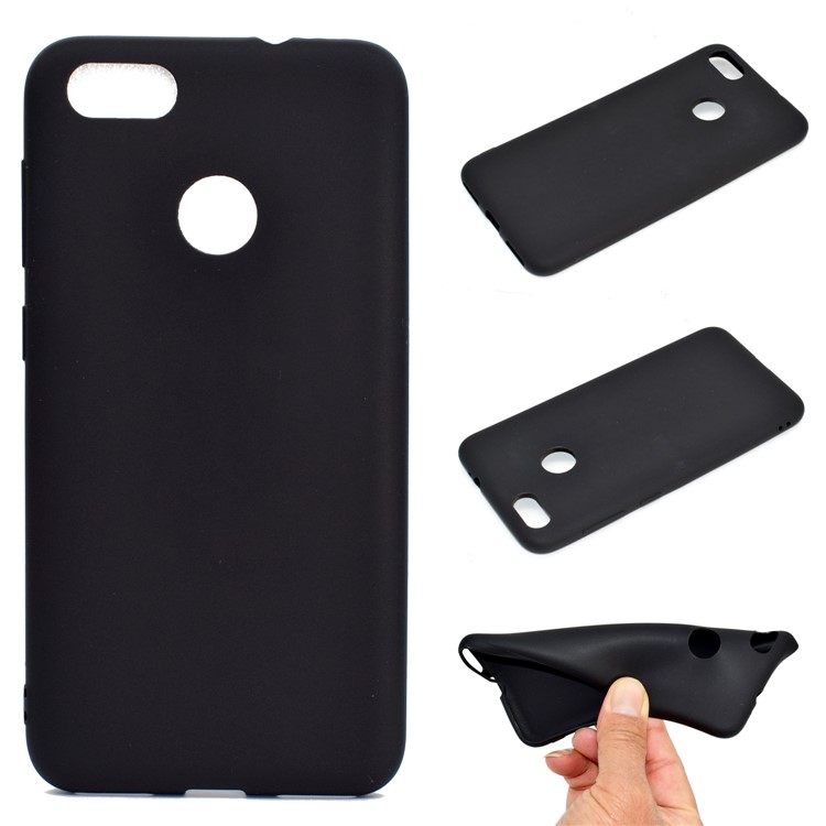 Soft TPU Back Casing for Huawei P9 lite mini/Y6 Pro (2017)/Enjoy 7 - Black-1