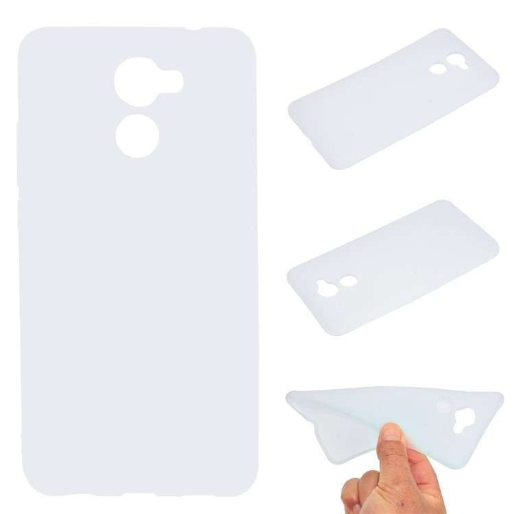 Soft TPU Back Cover Accessory for Huawei Y7 Prime / Enjoy 7 Plus - White-1