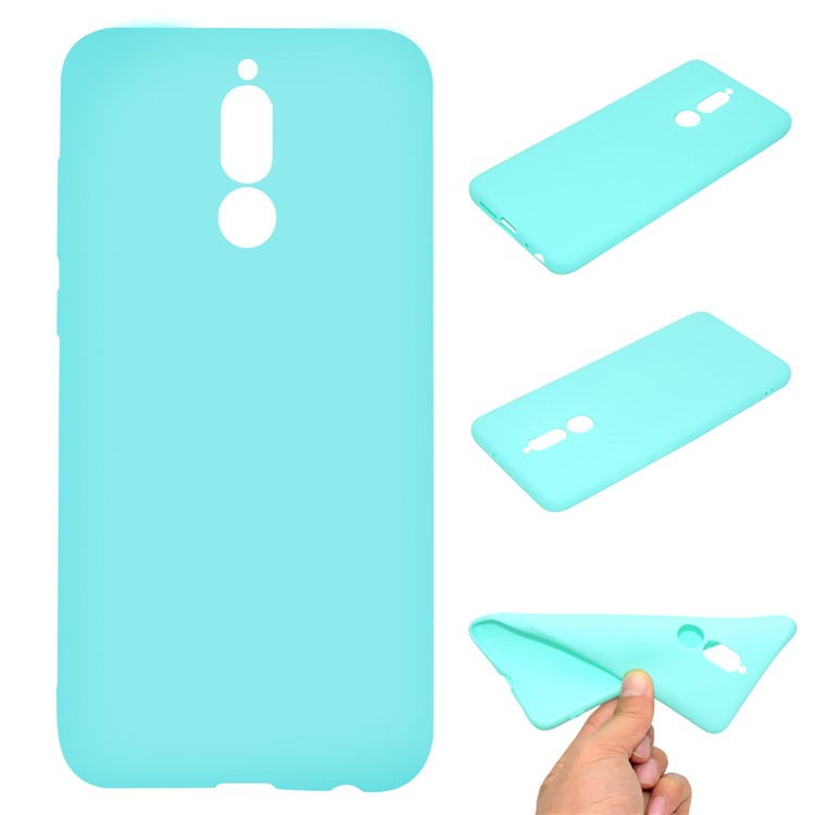 Soft TPU Lightweight Back Cover for Huawei Mate 10 Lite/nova 2i/Maimang 6/Honor 9i (India) - Cyan-1