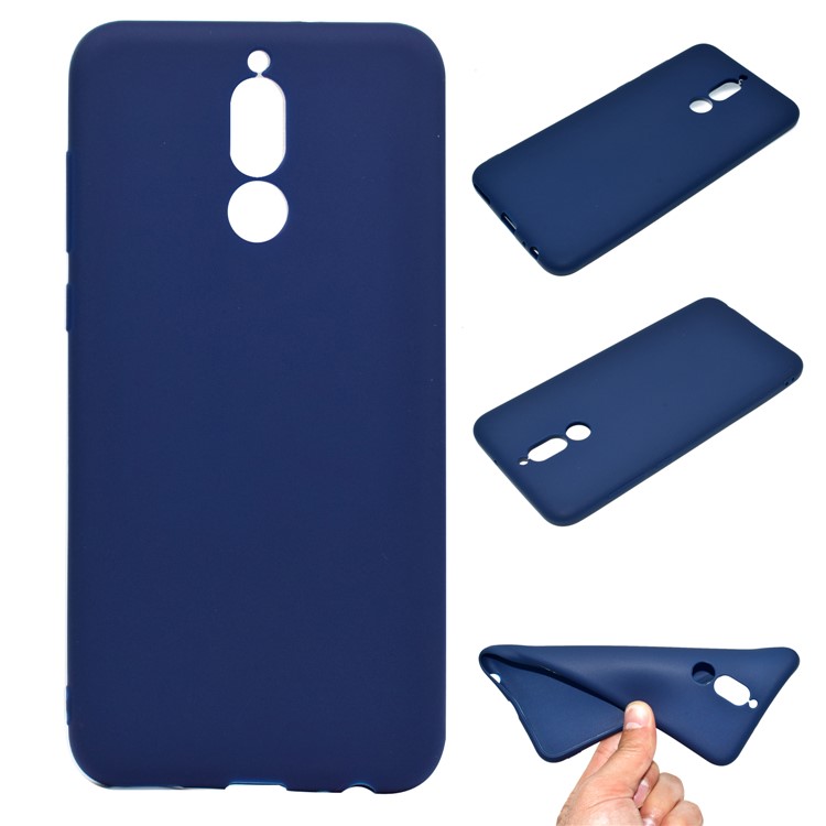Flexible TPU Back Protective Cover Case for Huawei Mate 10 Lite/nova 2i/Maimang 6/Honor 9i (India) - Dark Blue-1