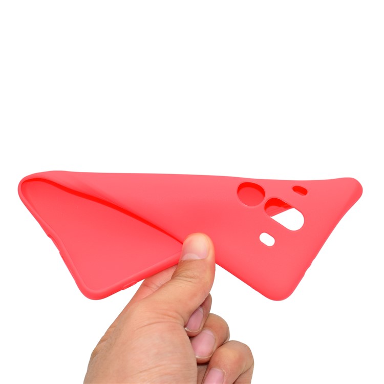 Soft Matte TPU Back Shell for Huawei Mate 10 Pro - Red-6