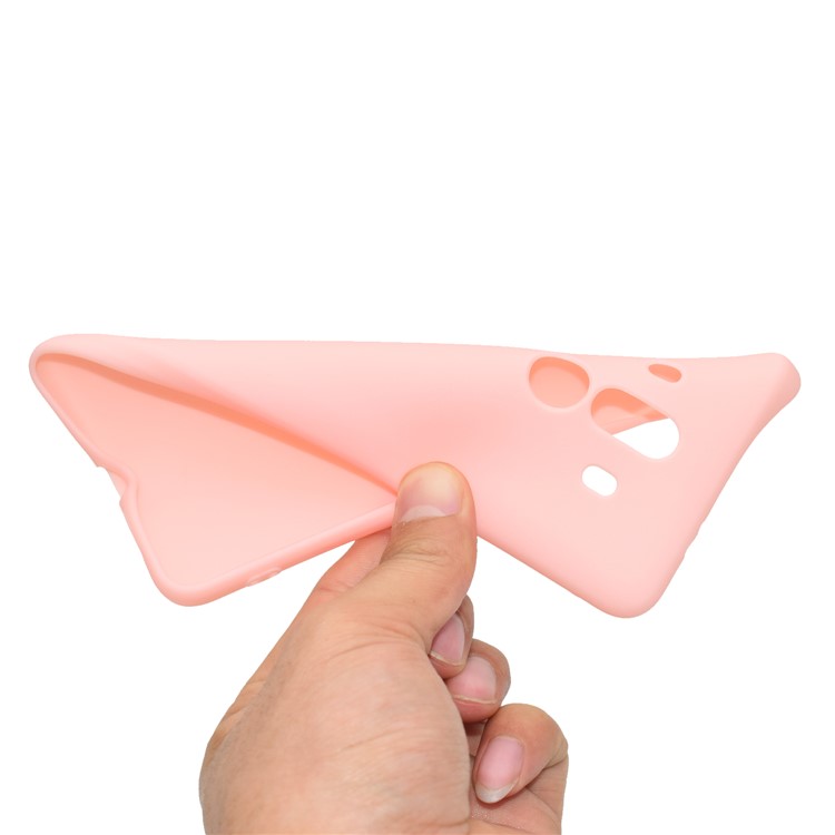 Soft Matte TPU Back Casing for Huawei Mate 10 Pro - Pink-6