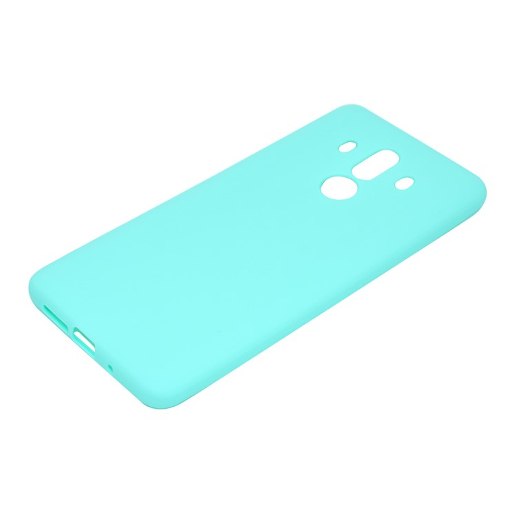 Soft Matte TPU Mobile Phone Case for Huawei Mate 10 Pro - Cyan-3