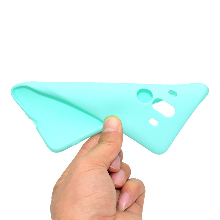 Soft Matte TPU Mobile Phone Case for Huawei Mate 10 Pro - Cyan-6