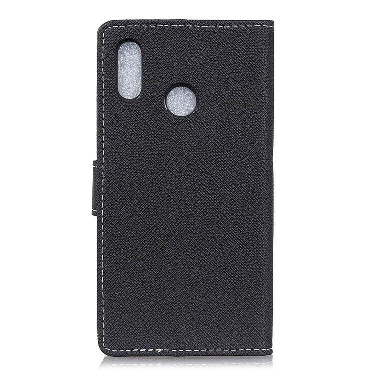 Cross Texture Wallet Leather Stand Case for Huawei P20 Lite / Nova 3e - Black-5