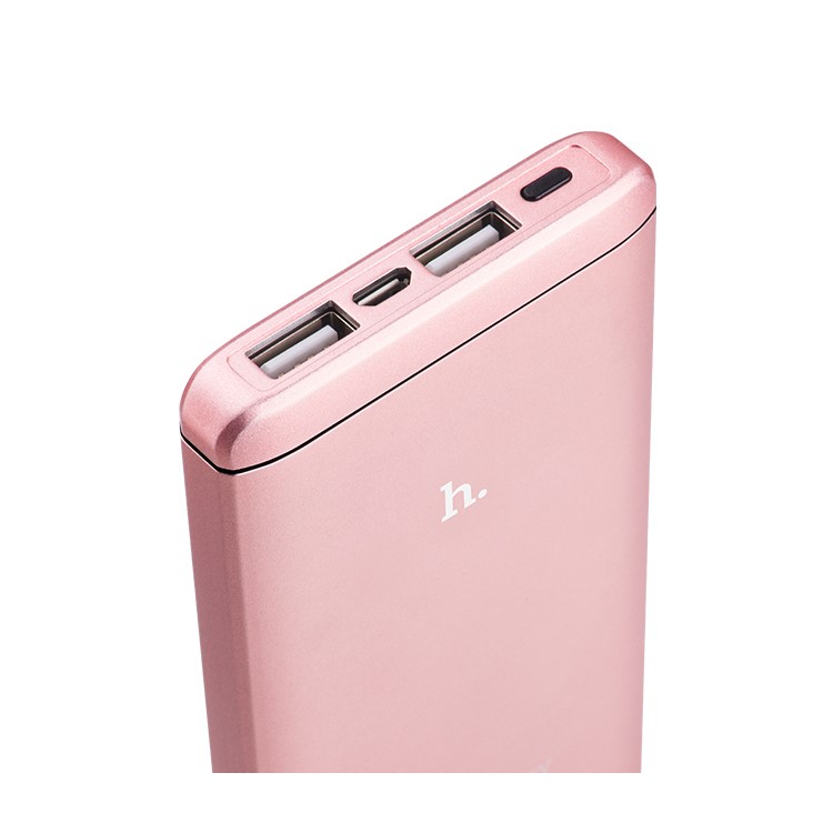 HOCO UPB03 Dual USB 12000mAh Power Bank for iPhone iPad Samsung Pokemon Game - Rose Gold Color-6