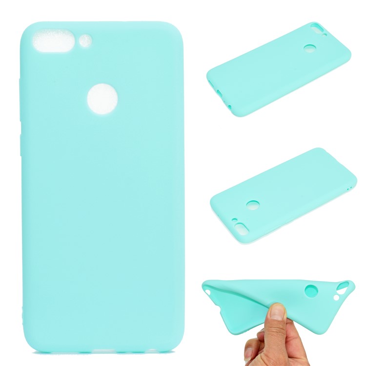 Soft Frosted TPU Mobile Phone Case for Huawei Honor 9 Lite/9 Youth Edition - Cyan-1