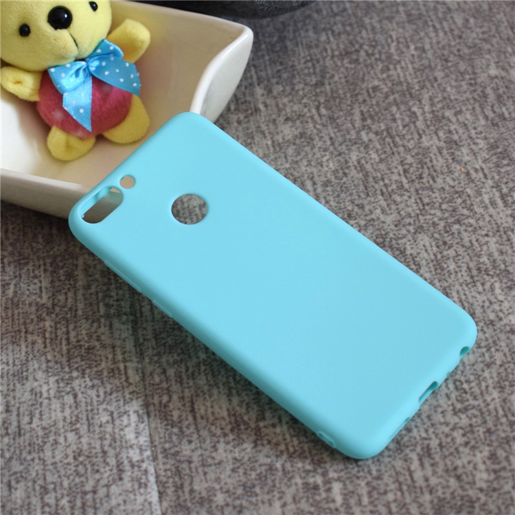 Soft Frosted TPU Mobile Phone Case for Huawei Honor 9 Lite/9 Youth Edition - Cyan-6